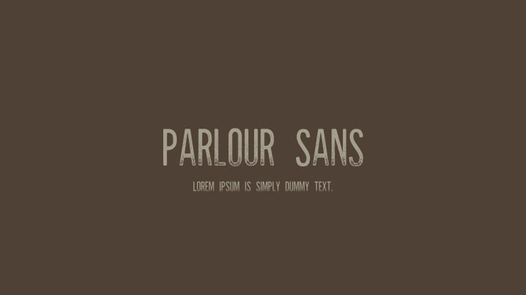 Parlour Sans Font