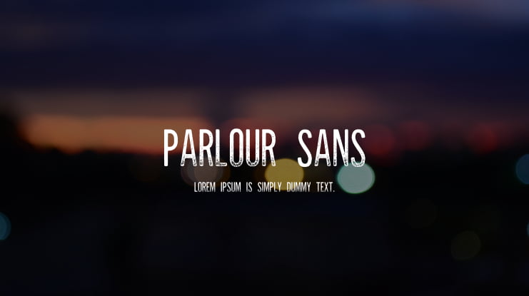 Parlour Sans Font
