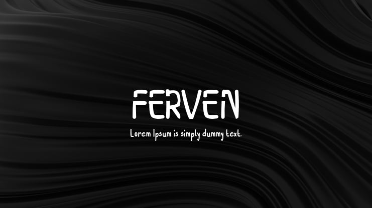 FERVEN Font