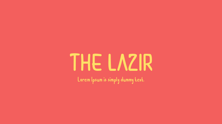 THE LAZIR Font