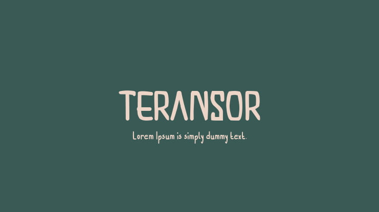 TERANSOR Font