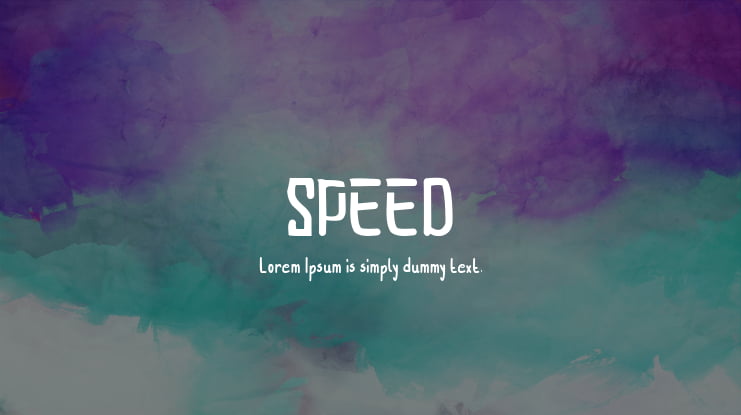 SPEED Font