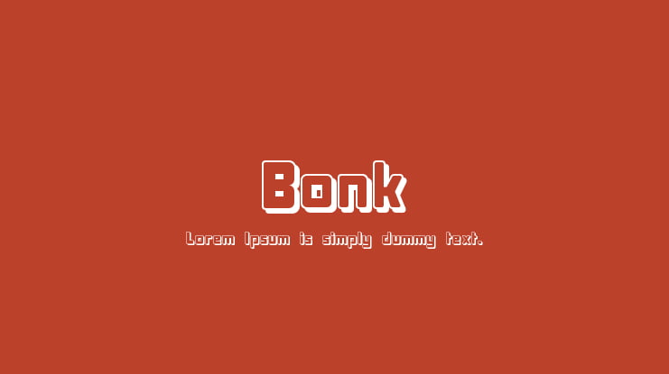 Bonk Font Family