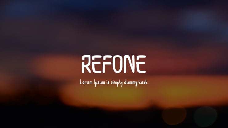 REFONE Font