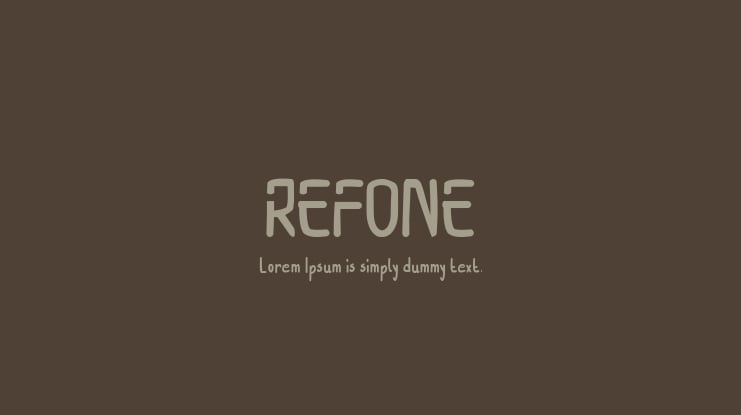 REFONE Font