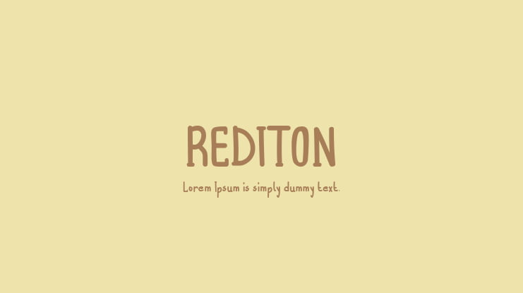 REDITON Font