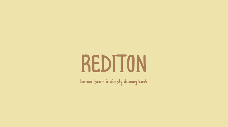 REDITON Font