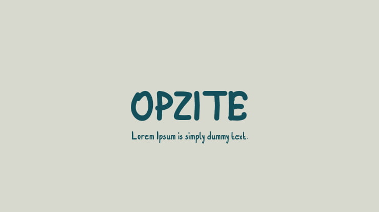 OPZITE Font