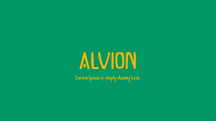 ALVION Font