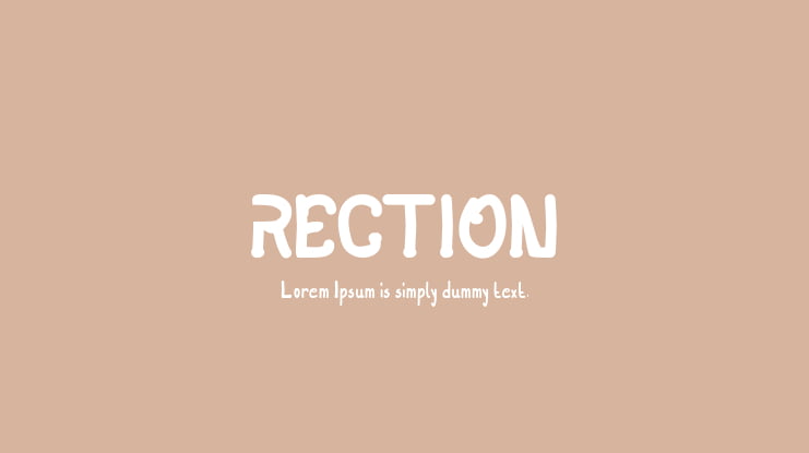 RECTION Font