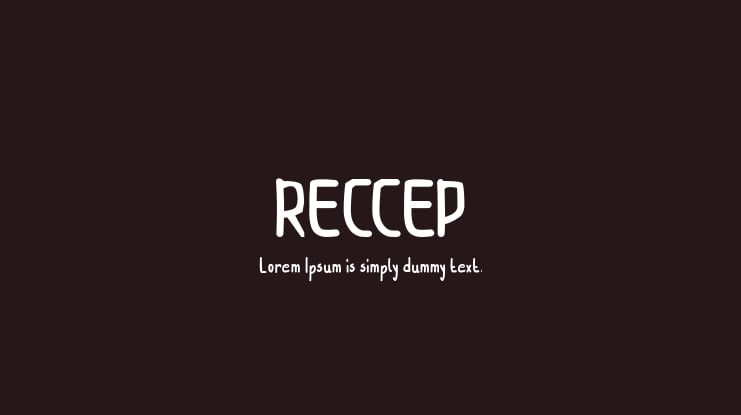 RECCEP Font