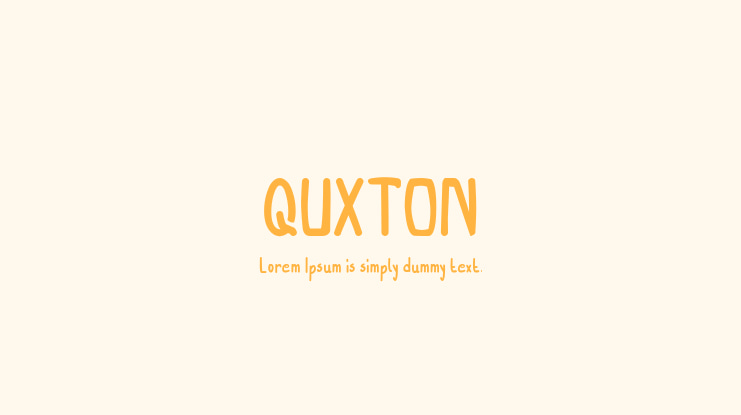 QUXTON Font