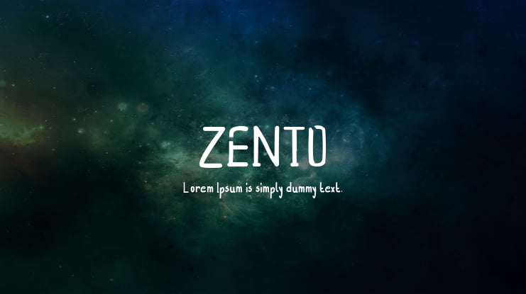 ZENTO Font
