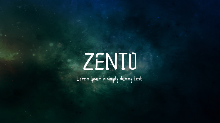 ZENTO Font