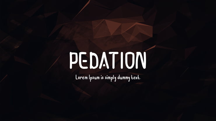 PEDATION Font