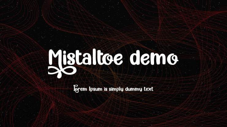 Mistaltoe demo Font