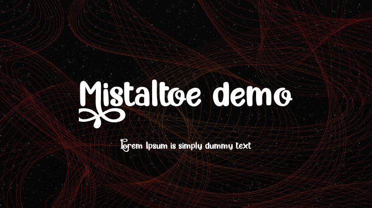 Mistaltoe demo Font