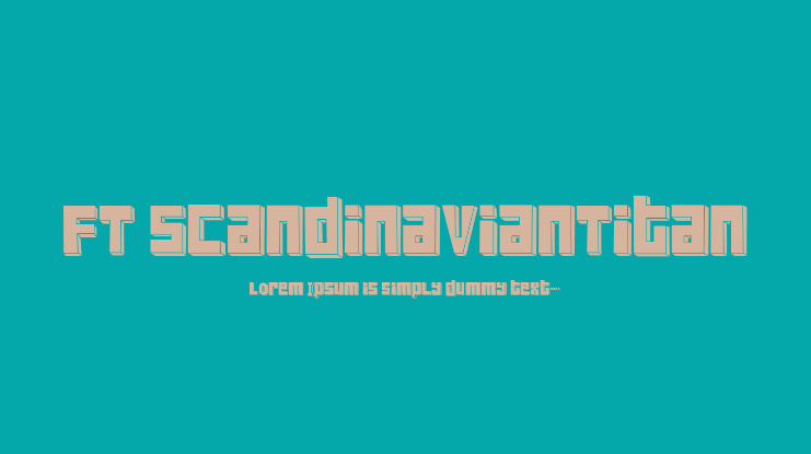 FT ScandinavianTitan Font Family
