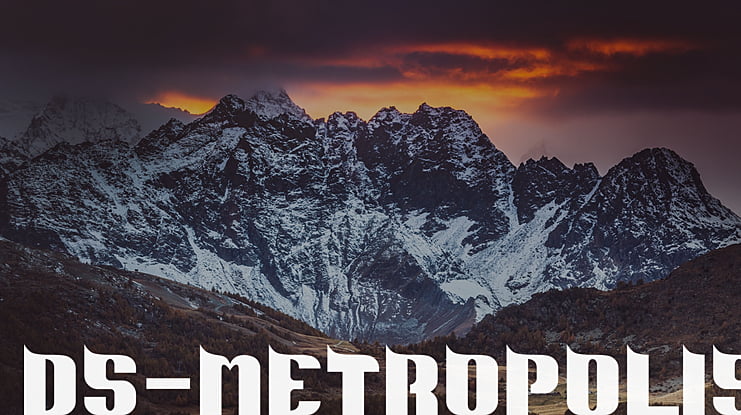 DS-Metropolis Font