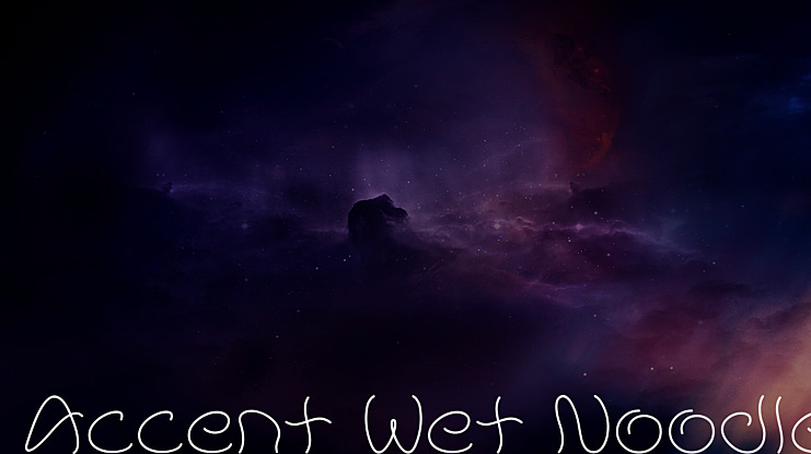 Accent Wet Noodle Font