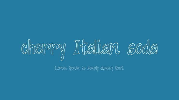 cherry Italian soda Font