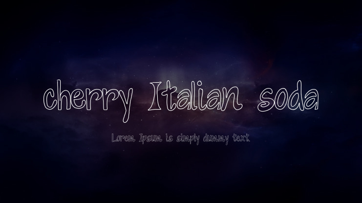 cherry Italian soda Font