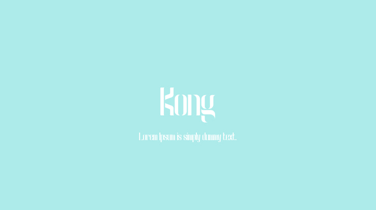 Kong Font