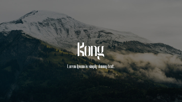 Kong Font