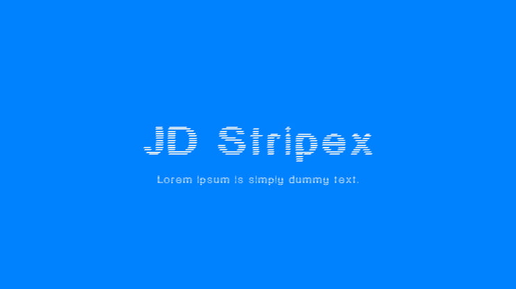 JD Stripex Font