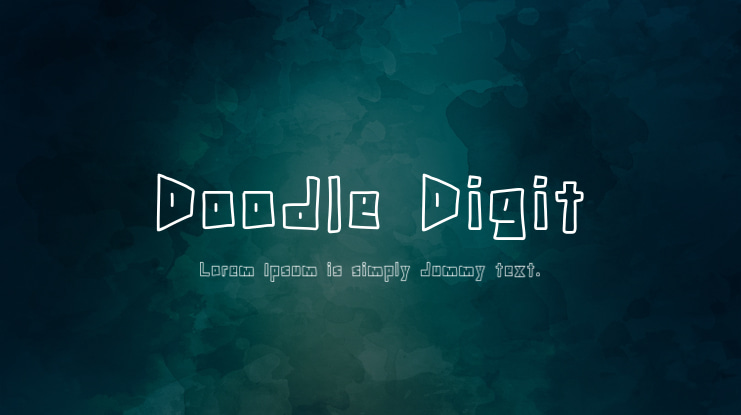 Doodle Digit Font