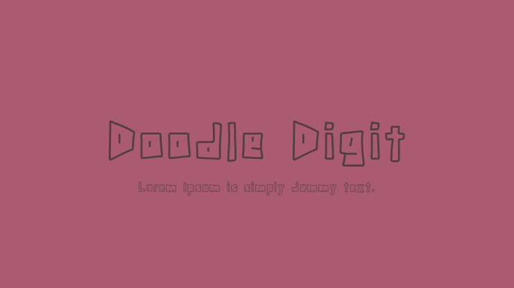 Doodle Digit Font