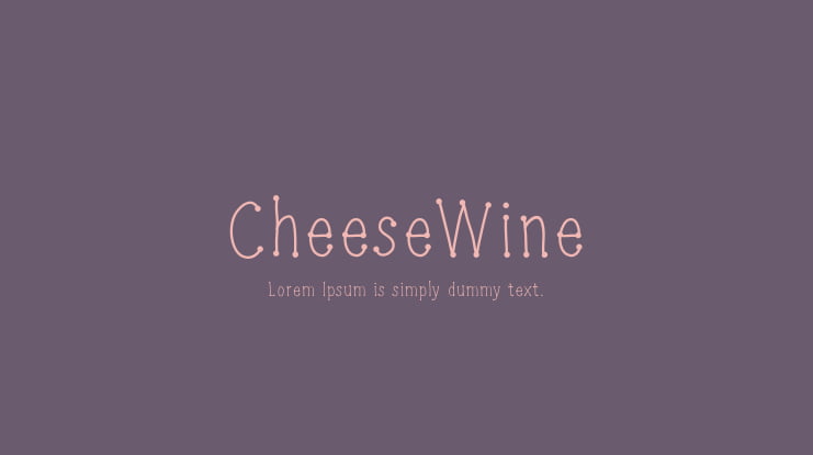 CheeseWine Font