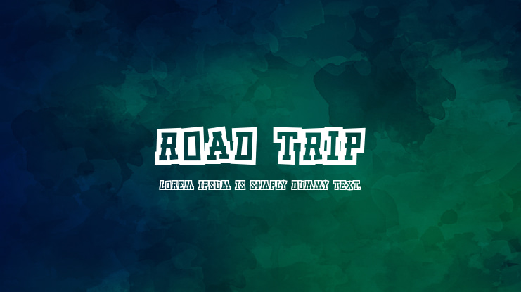 Road Trip Font