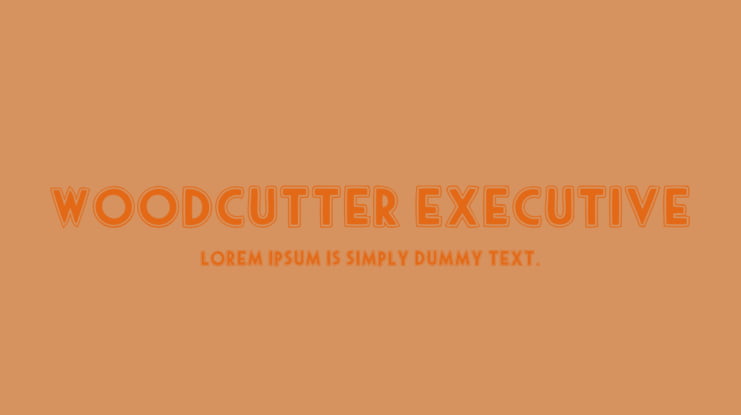 woodcutter executive Font