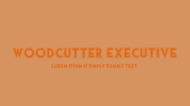 woodcutter executive Font