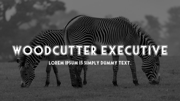 woodcutter executive Font