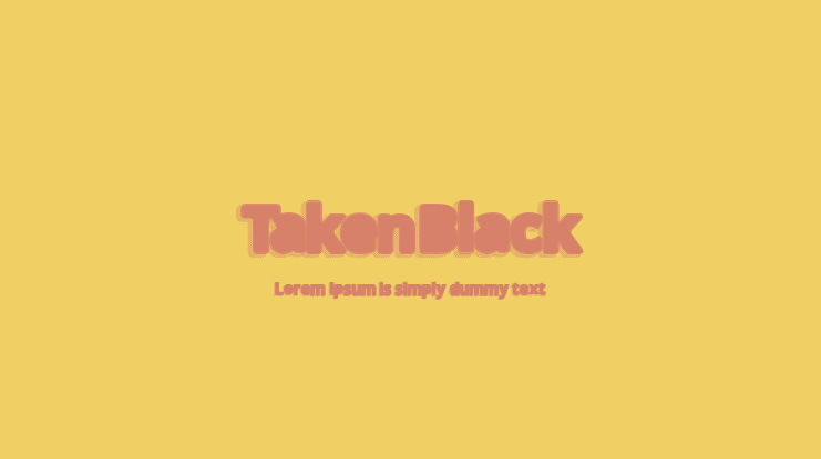 TakenBlack Font Family