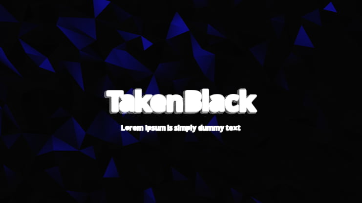 TakenBlack Font Family