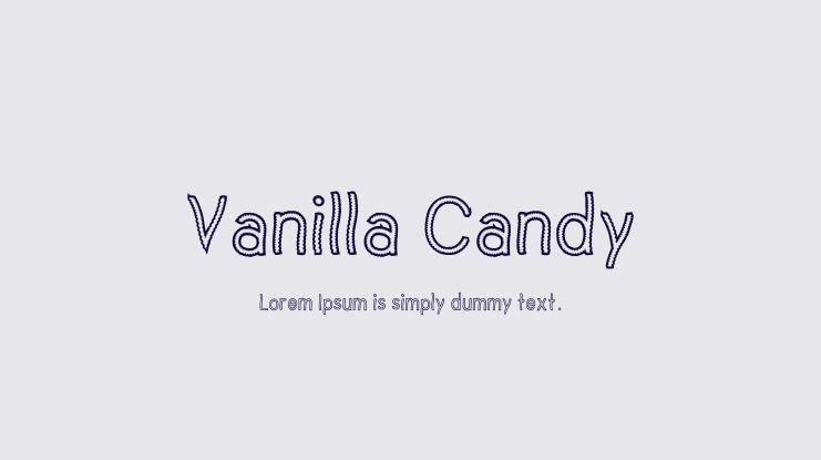 Vanilla Candy Font