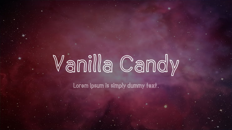 Vanilla Candy Font
