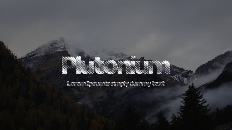 Plutonium Font