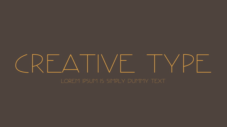 Creative Type Font Family