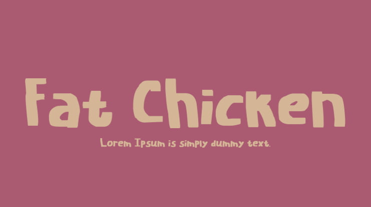 Fat Chicken Font