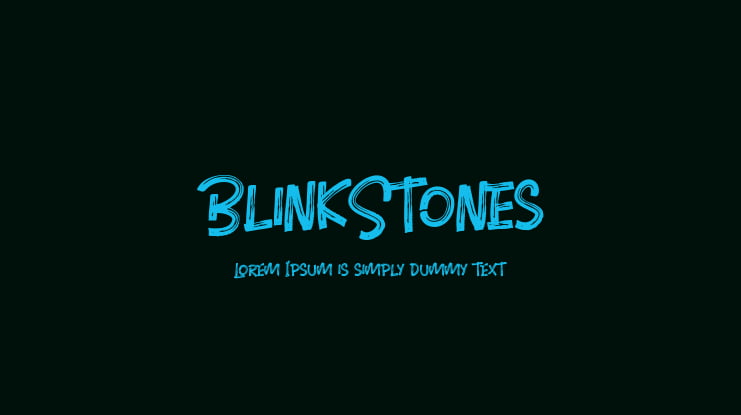 BlinkStones Font