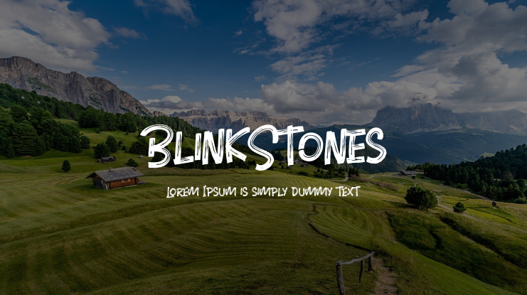 BlinkStones Font