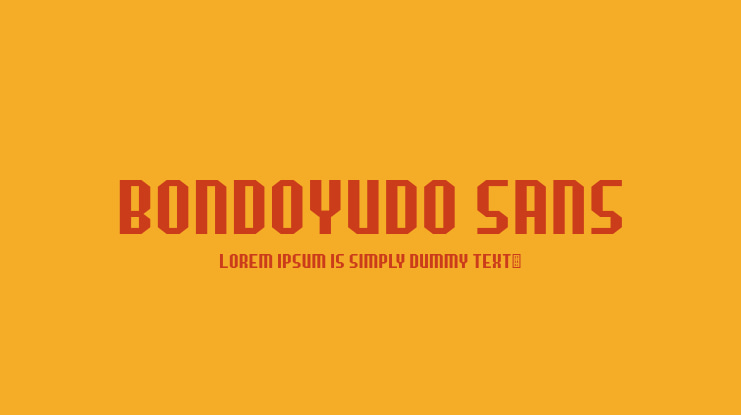 Bondoyudo Sans Font