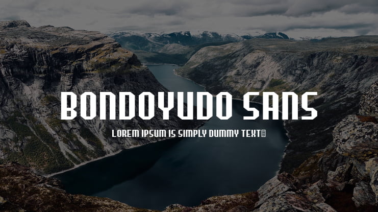Bondoyudo Sans Font