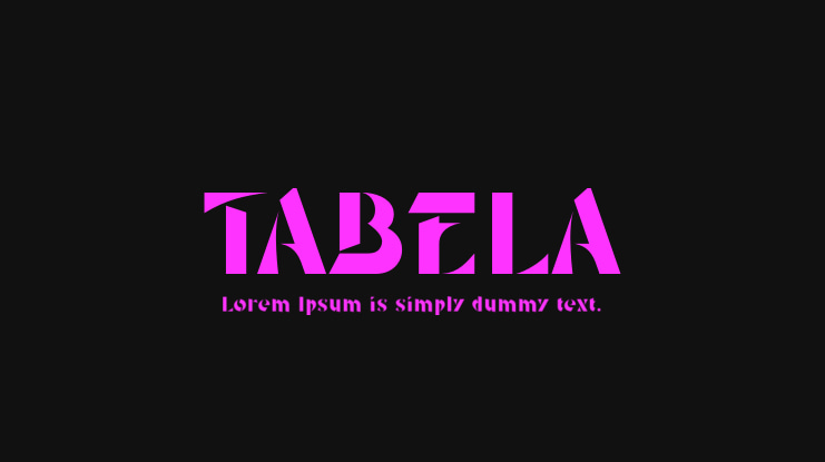 TABELA Font