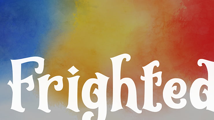Frighted Font