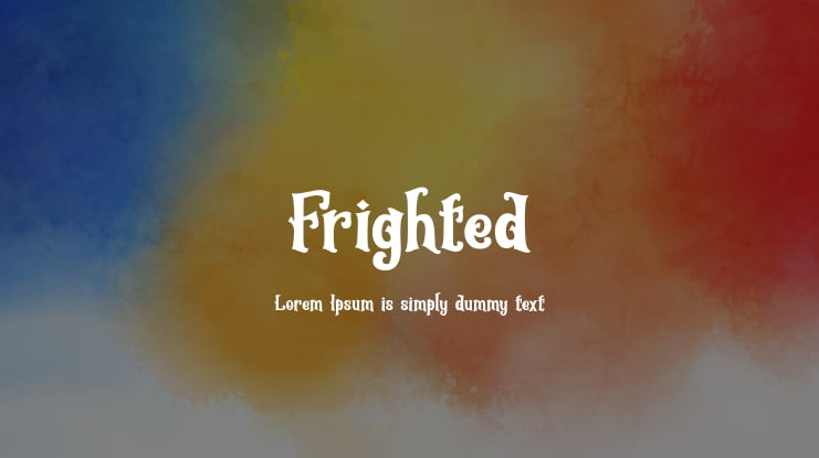 Frighted Font